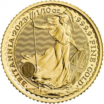 Moneda din aur Royal Mint Britannia 1/10 OZ - 3.11 gr