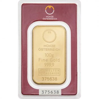 100 gr Lingou aur Munze Osterreich