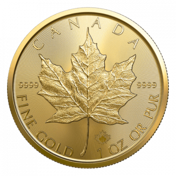 Moneda din aur Royal Canadian Mint Maple Leaf 1 OZ - 31.10gr Editie 2023