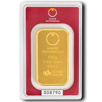 100 gr Lingou aur Munze Osterreich