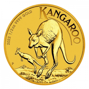 Moneda din aur Australian Kangaroo 1/2 OZ - 15.55 gr