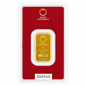 Lingou de aur Munze Osterreich 10g - aur 24K 999,9 certificat NeoGold