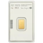 lingou-aur-munze-osterreich-2g-24k-999-9-spate certificat-neogold