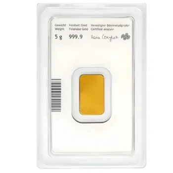 Lingou de aur Munze Osterreich 5g - aur 24K 999,9 spate certificat NeoGold