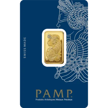 Lingou de aur Pamp 10g - aur 24K 999,9 certificat NeoGold