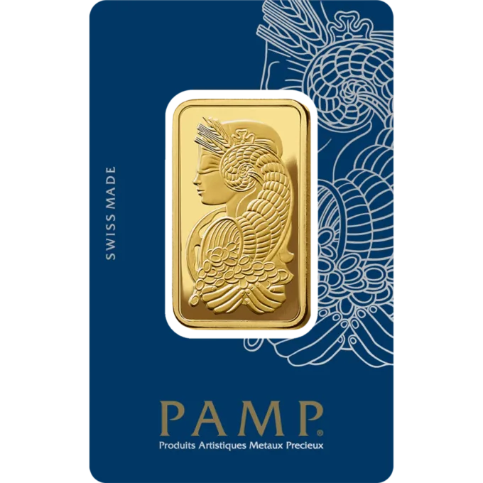 Lingou de aur Pamp 1 uncie - aur 24K 999,9 certificat NeoGold