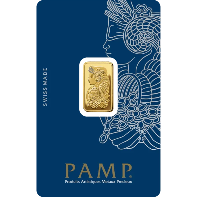 Lingou de aur Pamp 5g - aur 24K 999,9 certificat NeoGold
