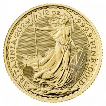 Moneda din aur Royal Mint Britannia 1/2 OZ - 15.55 gr