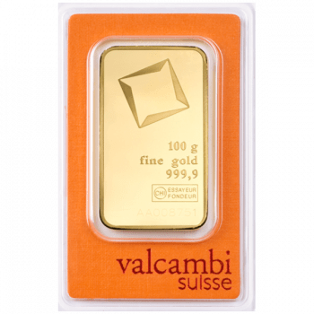 100 gr Lingou aur Valcambi Suisse