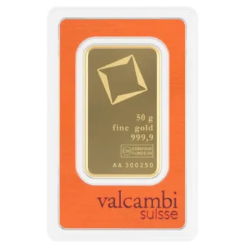 50g Lingou aur Valcambi Suisse