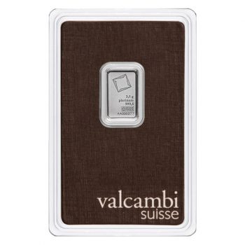 Lingou din platina Valcambi Suisse 999.5‰ - 2.50gr