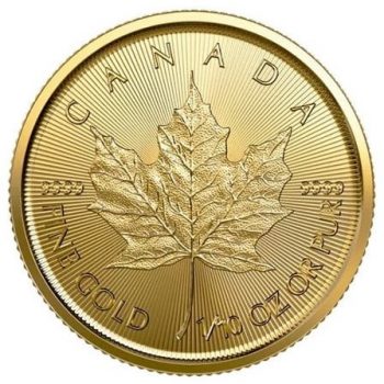 Moneda din aur Maple Leaf 1/10 Oz- 3.11 gr
