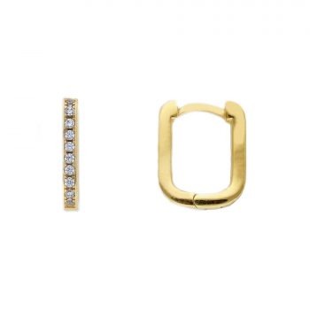 Cercei din aur 18k Hoop