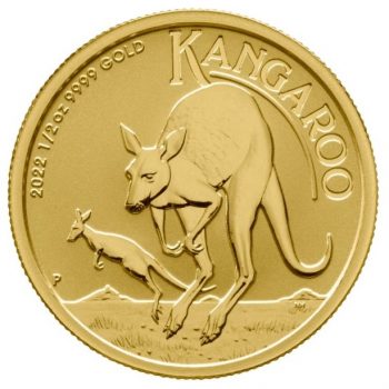 15.55 gr Moneda din aur Australian Kangaroo 24k Editie 2022 1/2 OZ