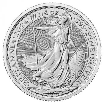 Moneda din argint Britannia 2024 1/4 OZ - 7.78 gr
