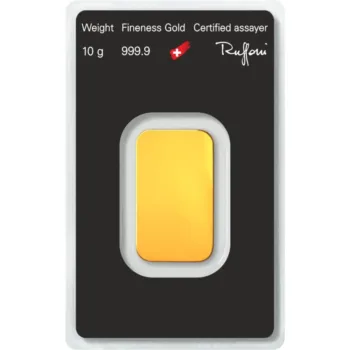 Lingou de aur Argor Heraeus 10g - aur 24K 999,9 certificat NeoGold