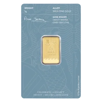 Lingou de aur Royal Mint 5g - aur 24K 999,9 certificat NeoGold