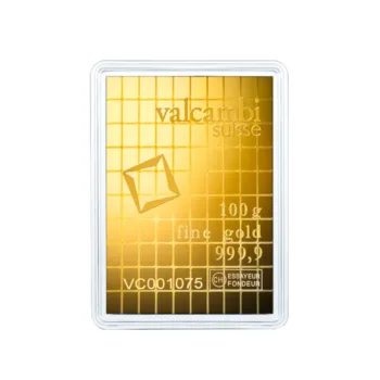 Lingou de aur Valcambi Suisse CombiBar 100 x 1 g (100g) - aur 24K 999,9 cu certificat NeoGold