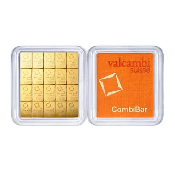Lingou de aur Valcambi Suisse CombiBar 20 x 1 g (20g) - aur 24K 999,9 cu certificat NeoGold