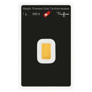 Lingou de aur Argor-Heraeus 1g - aur 24K 999,9 spate certificat NeoGold