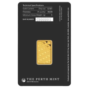 Lingou de aur Perth Mint 5g - aur 24K 999,9 certificat NeoGold