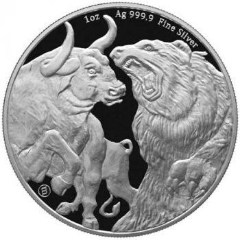 31.10 gr Moneda din argint Bull and Bear Tokelau 1 oz –2022