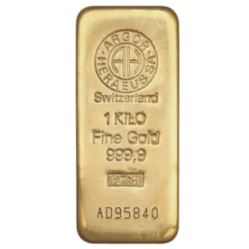 Lingou de aur 1 kg (1000g) Argor-Heraeus - aur 24K 999,9 cast clasic NeoGold