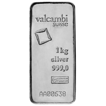 1000 gr Lingou argint Valcambi Suisse