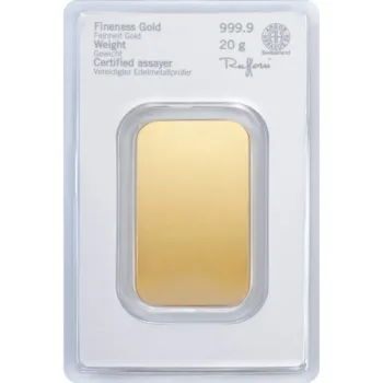 Lingou de aur Heraeus 20g - aur 24K 999,9 certificat NeoGold