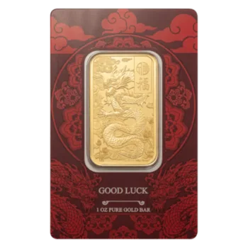 Lingou de aur Pamp Good Luck 1 uncie - aur 24K 999,9 certificat NeoGold